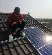 solar system installation