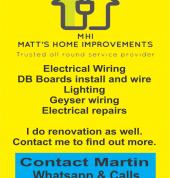 Matt's home improvements Somerset West CBD Electricians 1_small