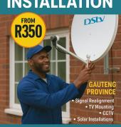 The Home of DStv installation , TV mounting, cctv and solar installations