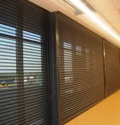 Perforated Black Powder Coated Exterior Epoxy Roller Shutter Door