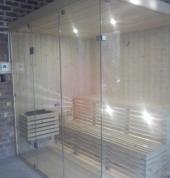 Full glass sauna