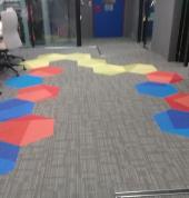 carpet tiles done at SABC studios 200sq
