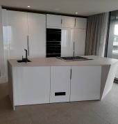 White Duco Kitchen renovation - Pent House in Umdloti