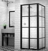 Mirage Bifold Framed Shower Enclosure_Black