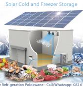 Solar powered cold / freezer rooms