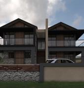 Modern House in Ballito, Durban. The plans for this house have been approved and it is currently in construction up to the 1st floor slab.