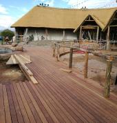 DECK AND THATCH ROOF CONSTRUCTION