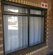 Top hung aluminium window bronze
