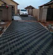 We install brick paving for driveways, yards and parking lot.