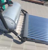 Solar geyser installation.