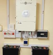 5kw Sunsynk Inverter with 10kw Svolt lithium batteries