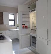 fridge merged with cupboards