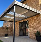 Aluminium fixed awning