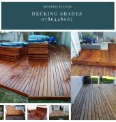 Decking shades showing different types of wooden decking