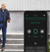 Smart home security via Savant smartphone app