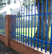 New palisade fencing with new walls
