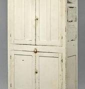 Antique chalk painted cupboard