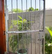 Bug Out insect screens fit security gates perfectly!