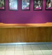 veneer reception desk