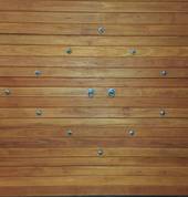 Custom design on a garage door