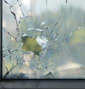 Broken window panes