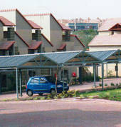 A-Frame chromadek carport