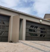 Single / Double custom made aluminium sectional doors