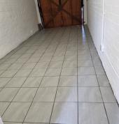 Garage floor tiling