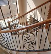 Staircase with solid oak