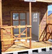 3.5m by 5m logcabin with verandah