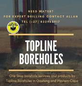 Topline Borehole and Irrigation in Gauteng offers a One Stop Solution for all your water needs, Domestic, Commercial and Agricultural.   We supply new private water systems, and also maintain or fix existing systems.  We design, specify, supply and instal