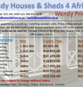 Wooden Units Price List