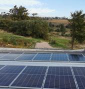 Solar install on a farm in the Western Cape
