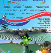 Repairs and maintenance on roofs.