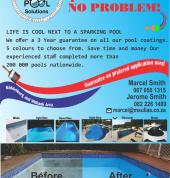 Repairs and maintenance on pools.
