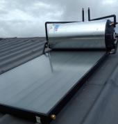 200L on roof solar geyser
