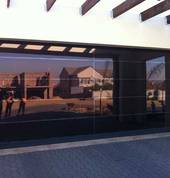 frameless garage door