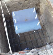 Fabrication and installation of holding down bolt cages for new TOTAL SERVICE STATION in Bellville, for SEAVEST AFRICA.