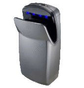 00579 WORLD VMAX VERTICAL HIGH SPEED HAND DRYER SILVER