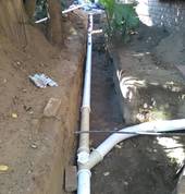 drain laying