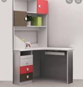 Study desk with shelving