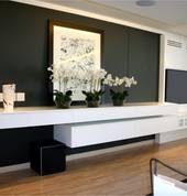 Floating Server with TV panel