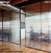 Internal partitioning alternative utilizing 6mm Multiwall for 80% transparency, a modern look and still providing a fair amount of privacy.