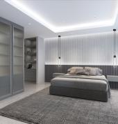 House N- The Hills Main bedroom render