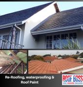 Re-roofing, replacement of top and bottom truss chords, bracing, waterproofing and repairs