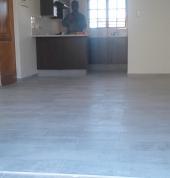 Floor tile installed