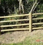Paddock and general wooden fencing.