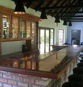 Bar with copper top and finishes