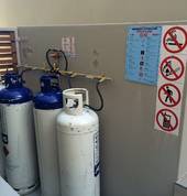 2 x 2 x 48kg Cylinders Outside,  Domestic Instillation for 3 Fireplaces