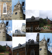 Church painting. Exterior